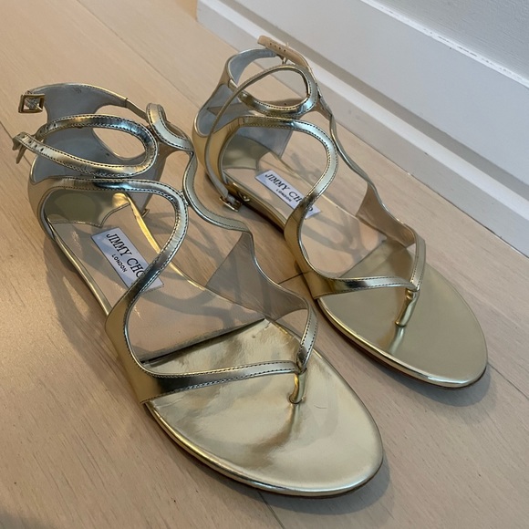 Jimmy Choo golden sandals - Picture 5 of 5